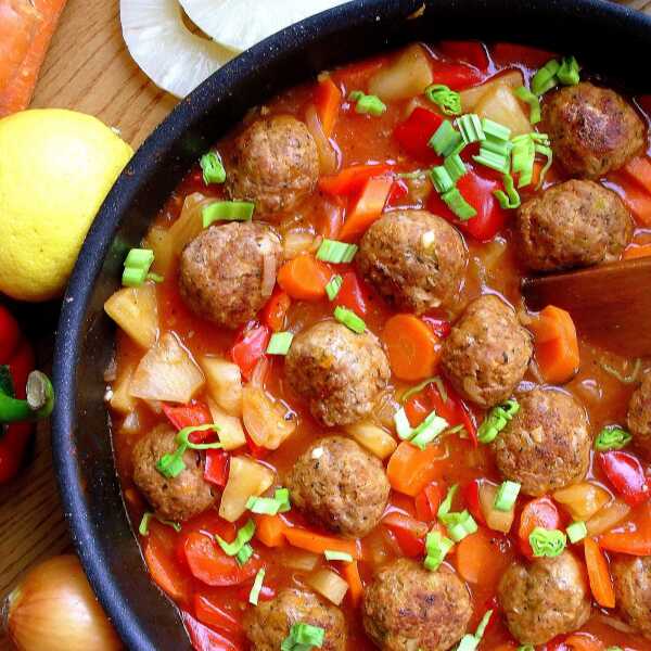 Klopsiki w sosie słodko-kwaśnym / Sweet and Sour Meatballs