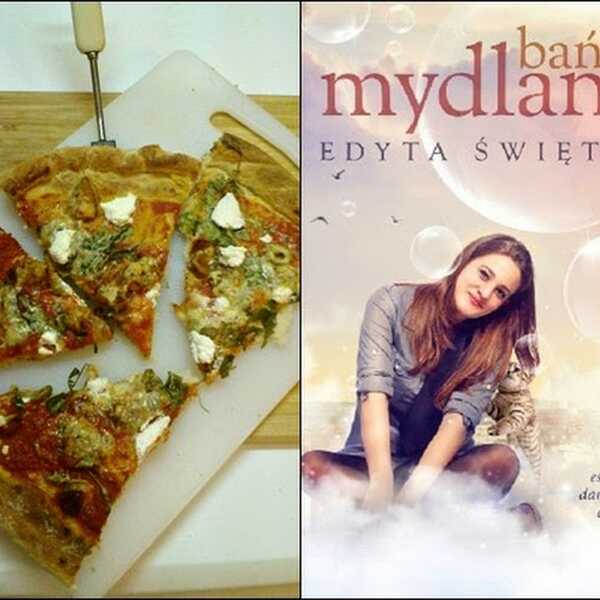 Pizza z kurczakiem i ricottą oraz bańki mydlane