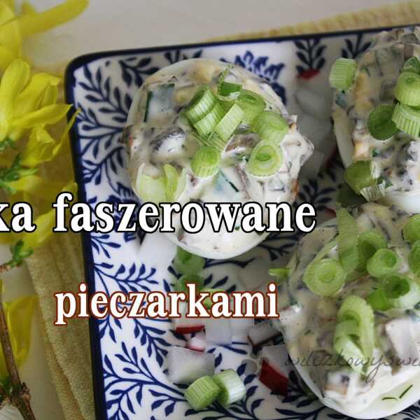 Jajka faszerowane pieczarkami