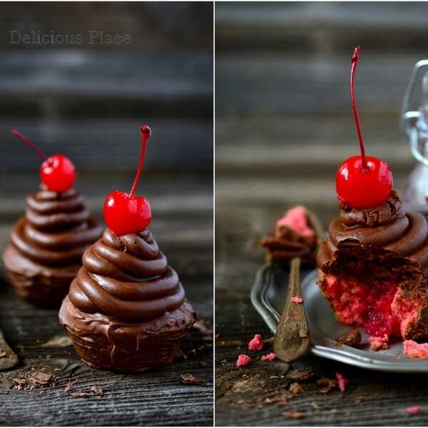 Babeczki cherry w czekoladzie
