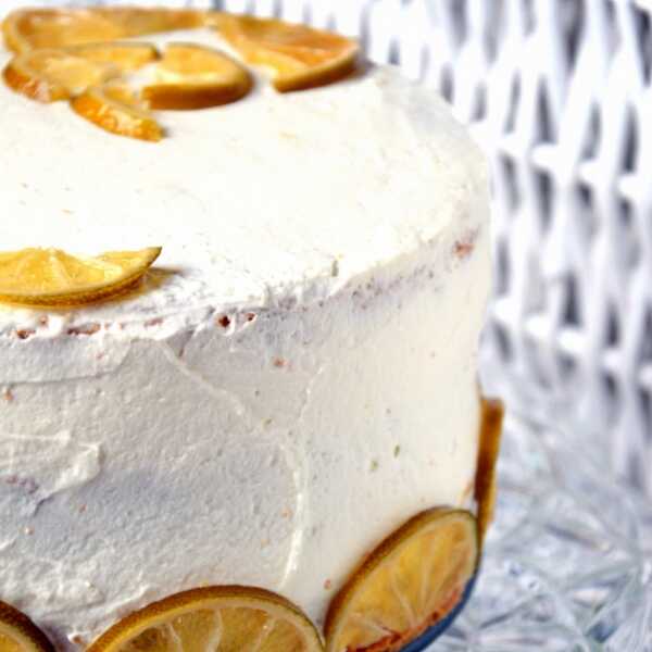Kwaśny tort cytrynowy z lemon curd