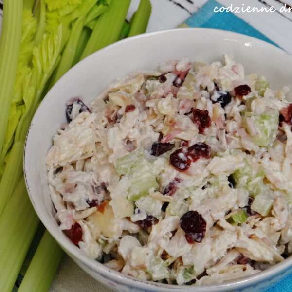 Sałatka z kurczakiem, selerem i żurawiną / Chicken, celery and cranberry salad