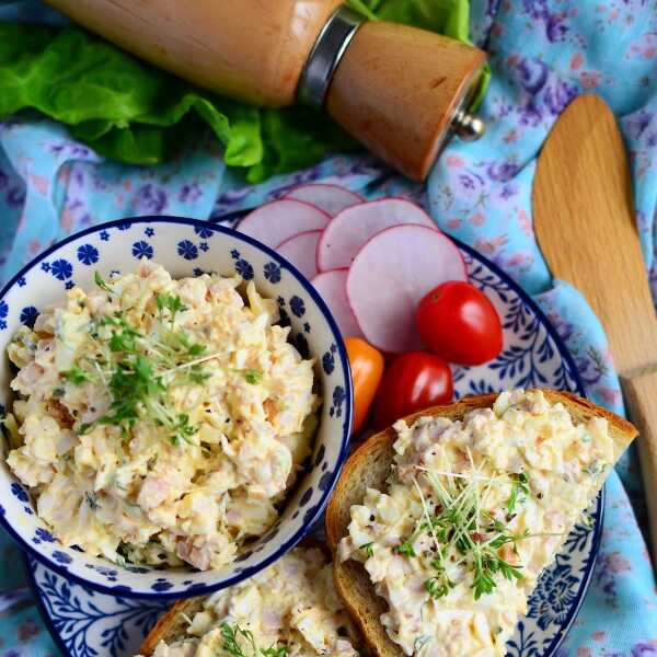 Pasta (po)świąteczna z szynką i rzeżuchą 