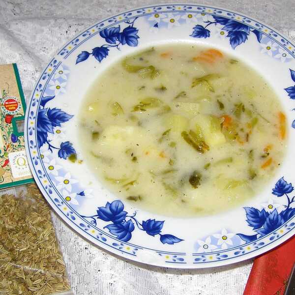 Zupa ogórkowa z koprem włoskim...