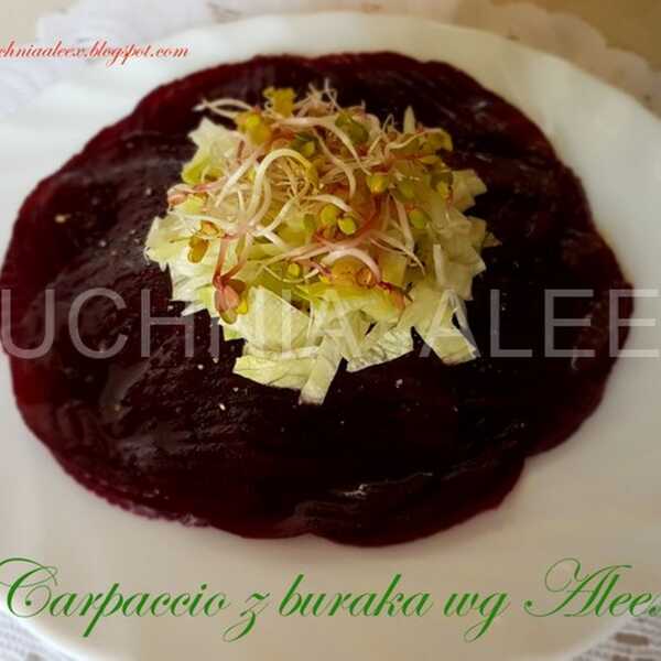 Carpaccio z buraka wg Aleex