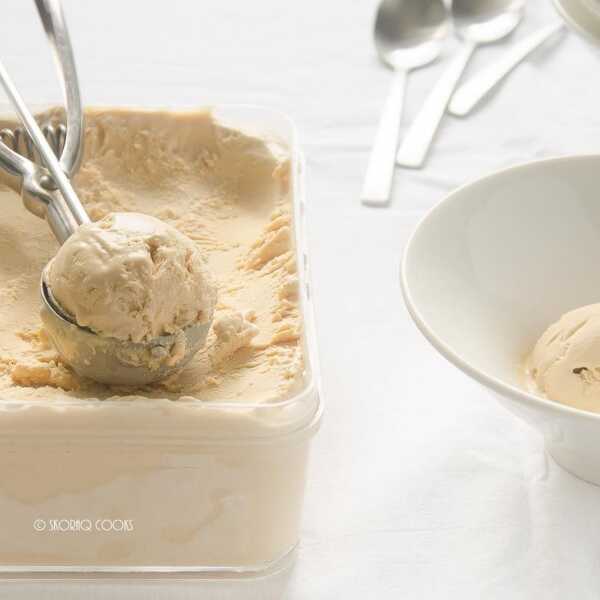 Szybkie lody kajmakowe / No-churn dulce de leche ice-cream