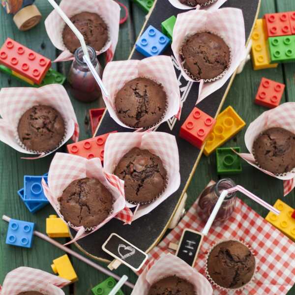 Muffinki czekoladowe z niespodzianką 