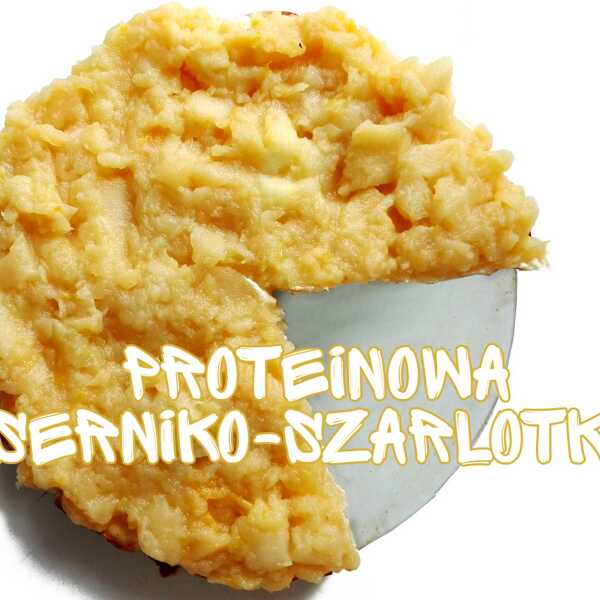 Proteinowa serniko-szarlotka bez cukru z erytrolem