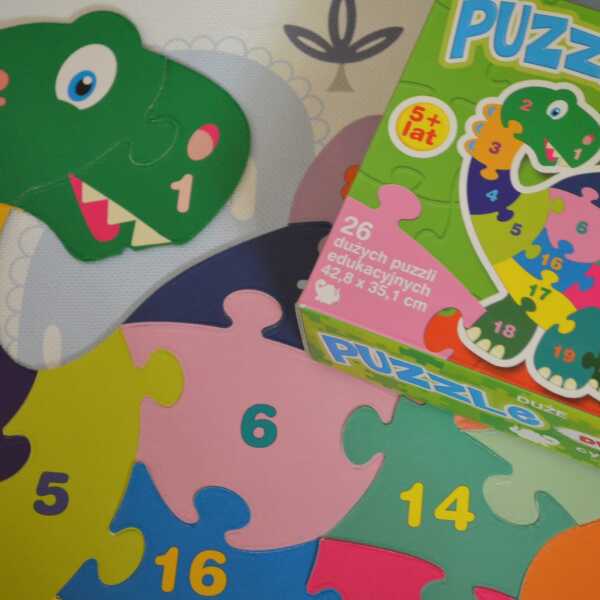 Puzzle dwustronne dla 5 latków