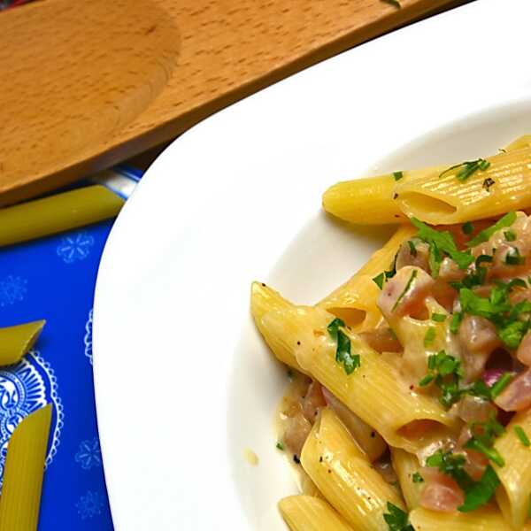 Penne z rzodkiewką