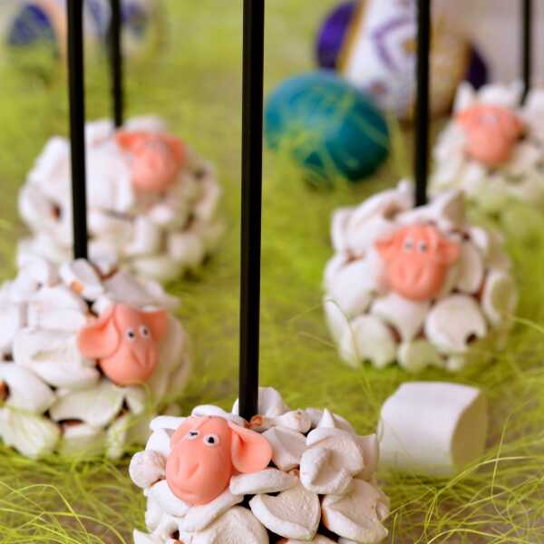 Cake pops owieczki