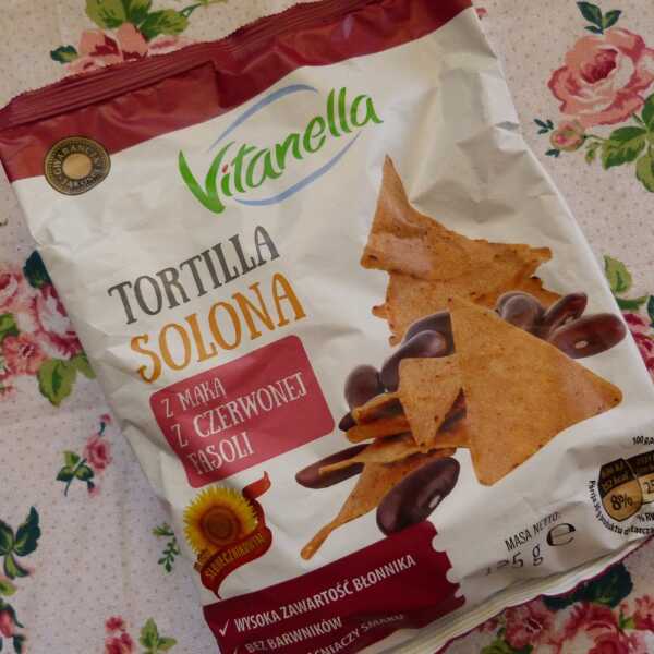 Tortilla solona z mąką z czerwonej fasoli