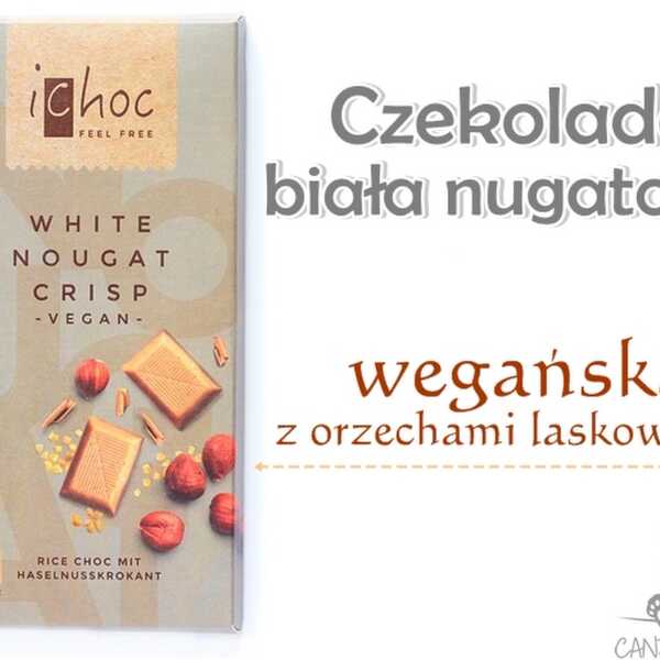 Wegańska czekolada biała nugatowa - iChoc