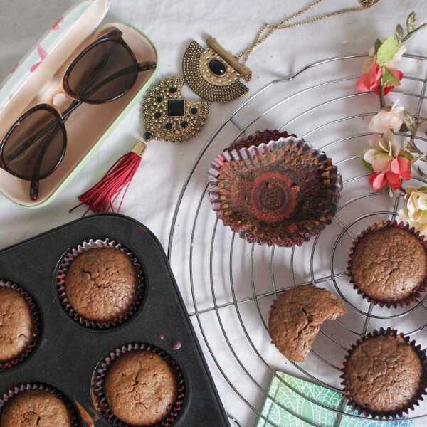 Podwójnie czekoladowe muffinki