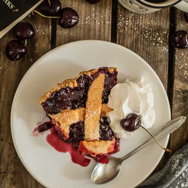 WEGAŃSKA TARTA Z CZEREŚNIAMI - CHERRY PIE