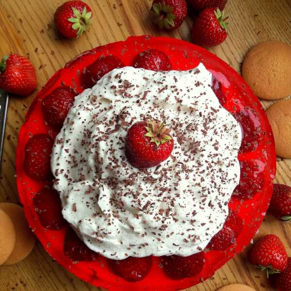 Pianka truskawkowa / Strawberry Jello Cake