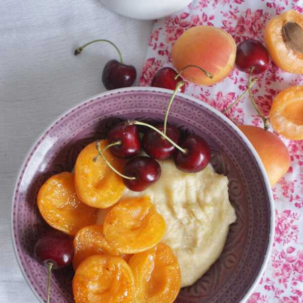 Polenta na słodko, bezglutenowe śniadanie