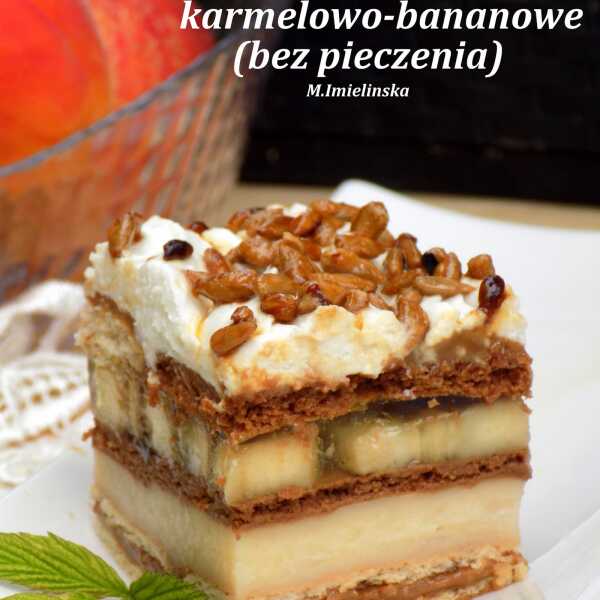 Ciasto karmelowo-bananowe (bez pieczenia)