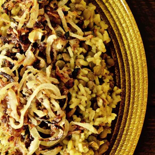 Mejadra (bliskowschodni ryż z soczewicą)