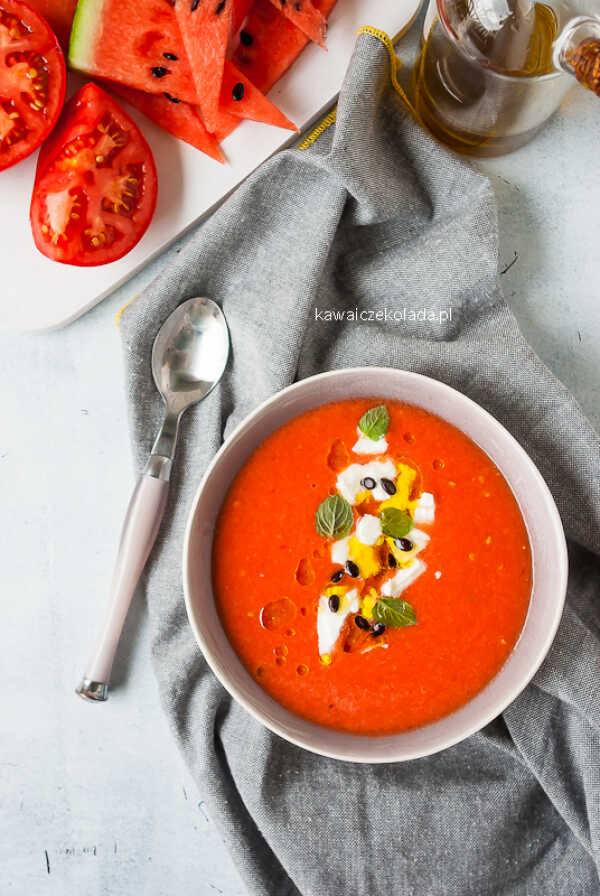 Gazpacho arbuzowo-pomidorowe
