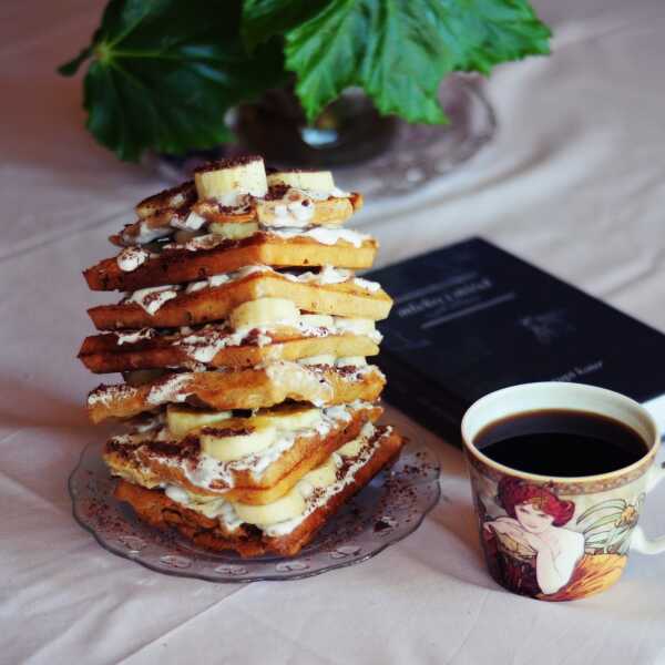 Banoffee tort waflowy