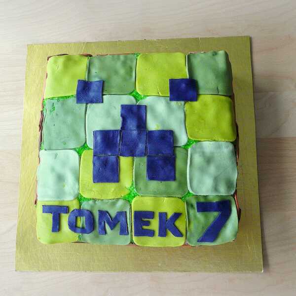 Tort z minecraftem