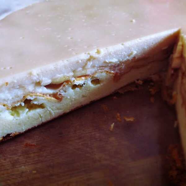 Ciasto sernikowo-bananowe toffi (ok. 140 kcal/100g) 