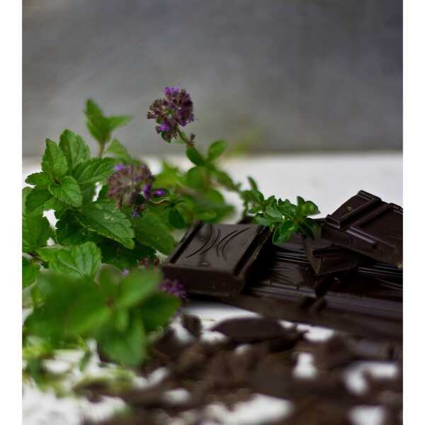 Tymiankowy mus czekoladowy z ziołowym solonym karmelem