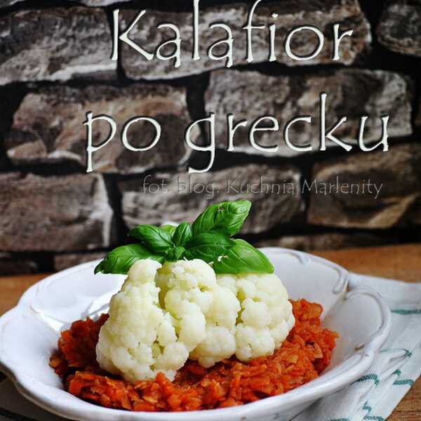 Kalafior 'po grecku' (wegański) idealny na post dr. Dąbrowskiej
