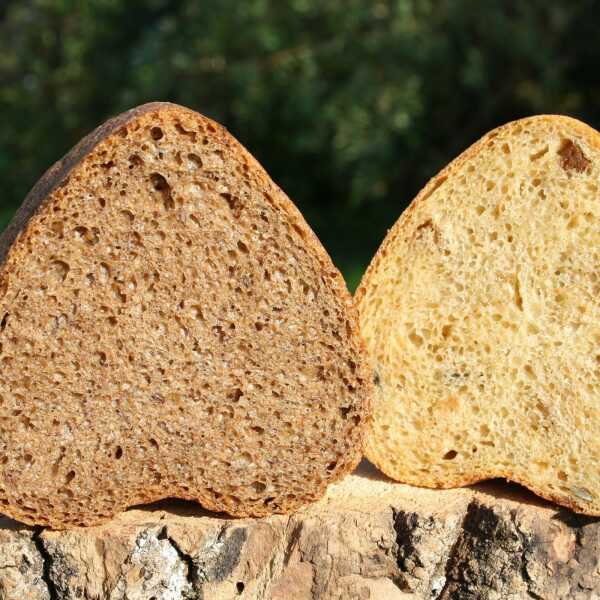 Czarny chleb i Chleb z dynią i figami - Word Bread Day 2017