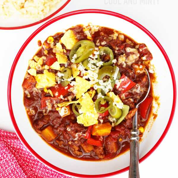 CHILI CON CARNE Z INDYKIEM I DYNIĄ I KAKAO