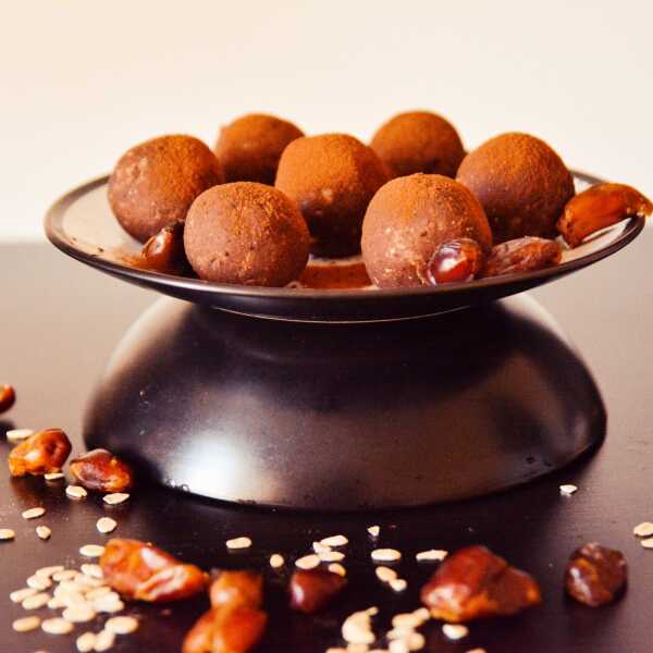 Kakaowe trufle z fasoli // cocoa kindey bean truffles
