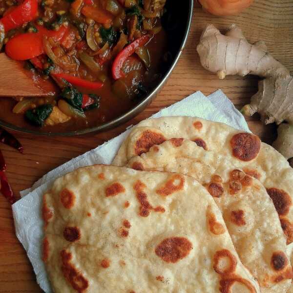 Chlebek Naan / Homemade Naan Bread