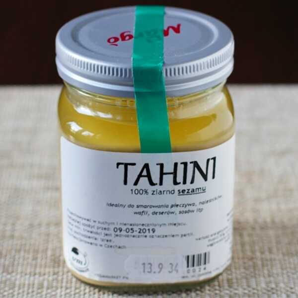 Tahini 100% ziarno sezamu Vegamarket - recenzja