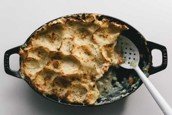 Potato Topped Turkey Pot Pie Recipe