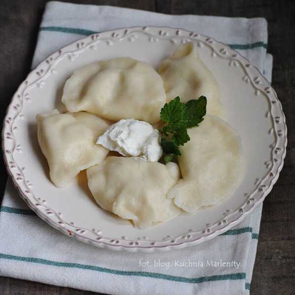 Pierogi z kaszą jaglaną i z serem