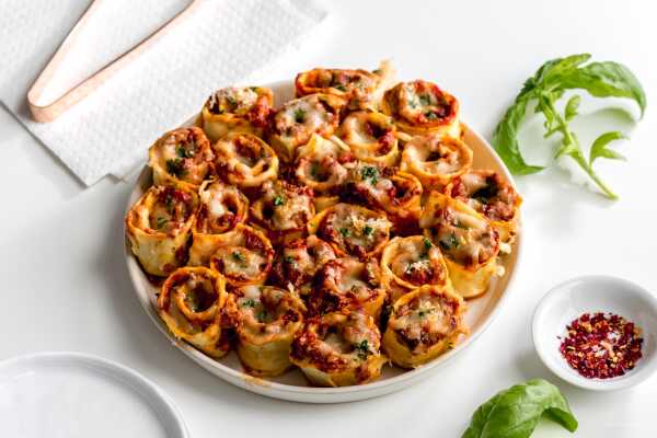 One Bite Mini Lasagna Roll Ups Recipe