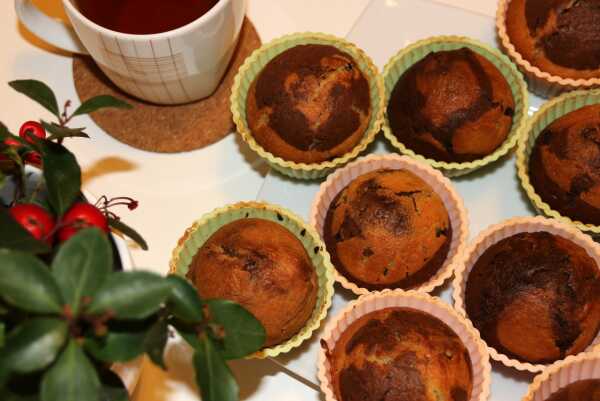 Muffinki waniliowo-kakaowe