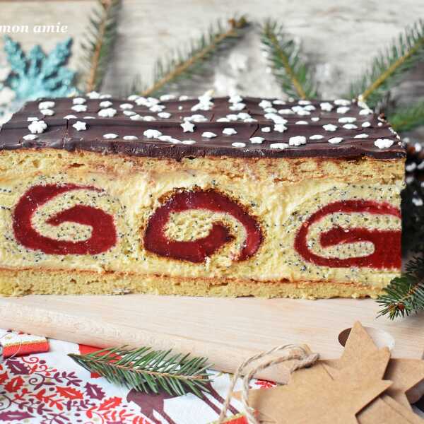 Ciasto pawi ogon w wersji świątecznej