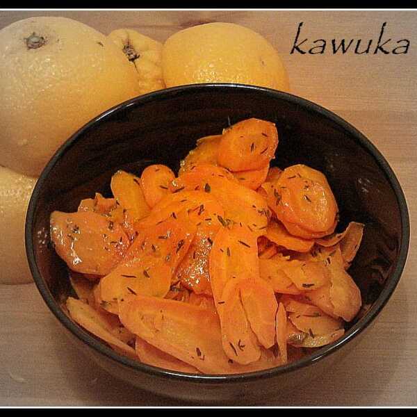 Marchewka duszona w soku pomarańczowym