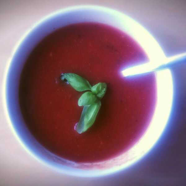 Zupa pomidorowa i seleroryba po grecku z duszonym szpinakiem, czyli dieta dr Dąbrowskiej - dzień 10 :-) 