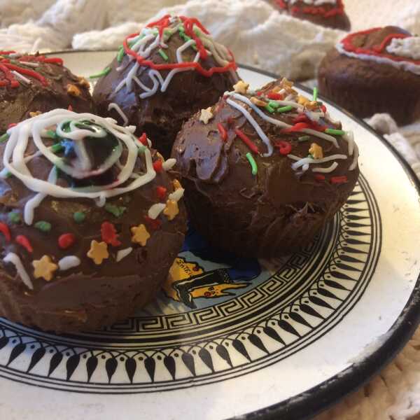 Muffinki czekoladowe z kaszką manną