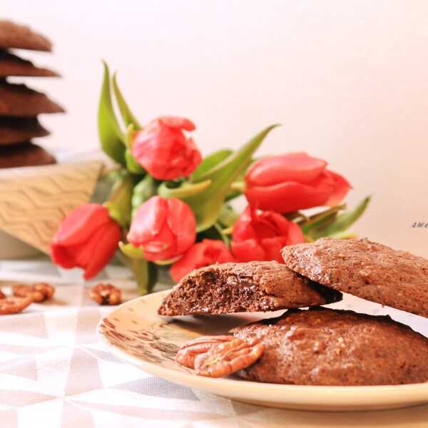Słodkie zauroczenie, czyli ciasteczka z czekoladą, orzechami i syropem klonowym