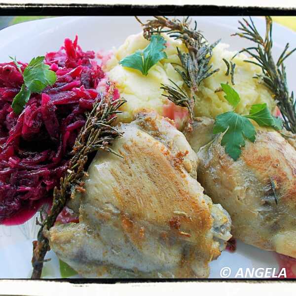 Udka z kurczaka z rozmarynem - Rosemary Chicken Recipe - Pollo al rosmarino