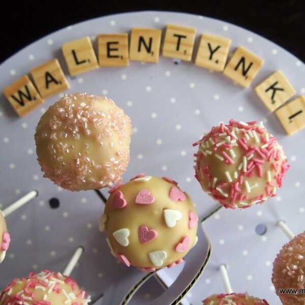 Cake pops z białą czekoladą