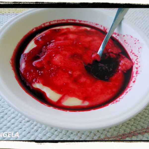 Budyń z sokiem buraczanym - Beetroot Custard Recipe - Budino al succo di rapa rossa