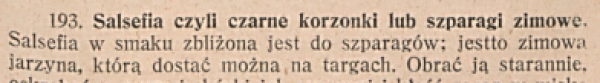 Zapomniane smaki: salsefia, czyli szparagi zimowe według przepisu z 1913 roku