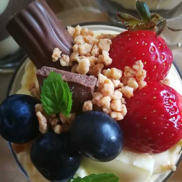 Ekspresowy deser waniliowo - czekoladowy 