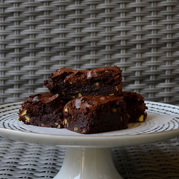 Czekoladowe brownie z pistacjami