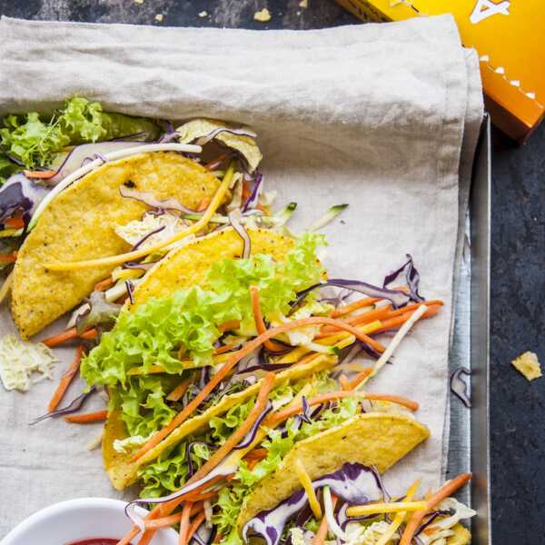 Kukurydziane taco z warzywami 